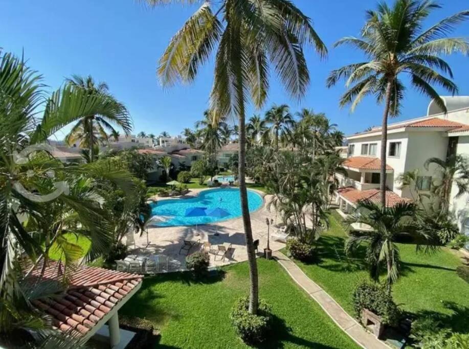 Hermoso Apartamento En Manzanillo Con Alberca Y Cancha De Tenis, Ideal Para Relajarse Y Disfrutar De Una Escapada Tranquila En El Paraiso Tropical 外观 照片
